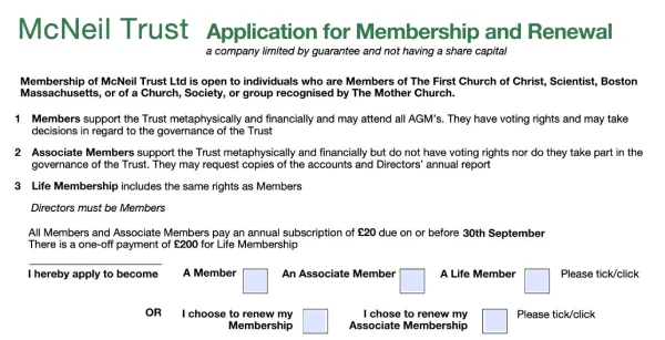 Application Membership